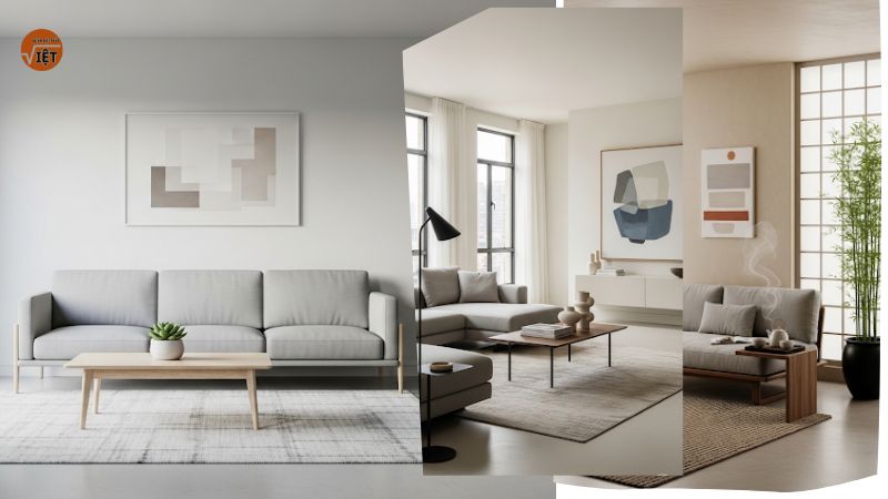 So sánh Minimalist với Modern và Zen