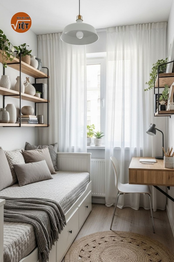 thiết kế màu sắc và nội thất cho căn hộ nhỏ