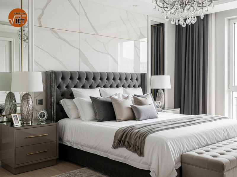 phòng ngủ theo phong cách luxury
