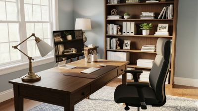 thiết kế nội thất phòng làm việc sang trọng và hiện đại