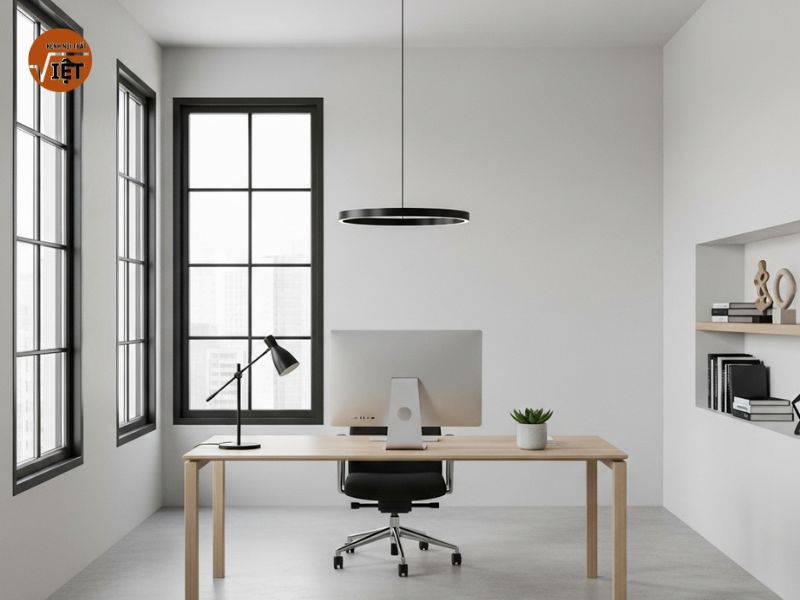 hình ảnh nội thất phòng làm việc minimalist