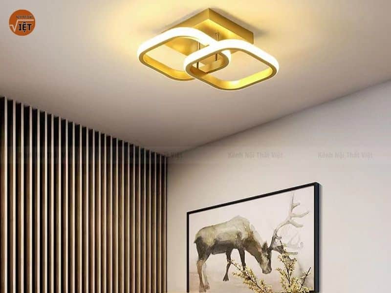 mẫu đèn led decor cho trần phòng ngủ