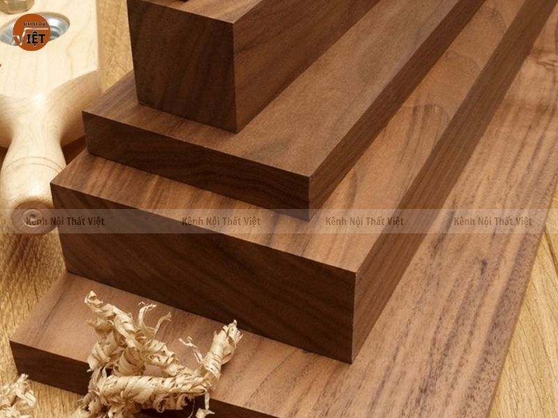 thi công nội thất với gỗ óc chó