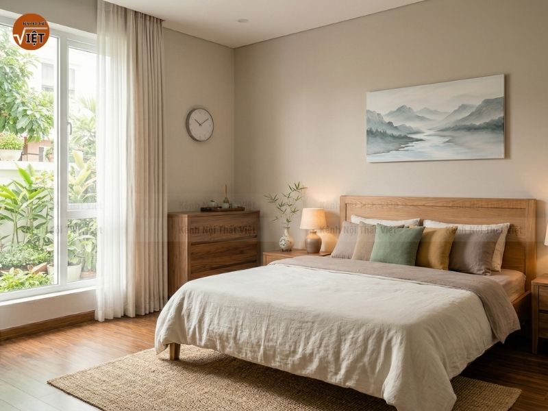 Hình ảnh minh họa thiết kế phòng ngủ theo phong thủy