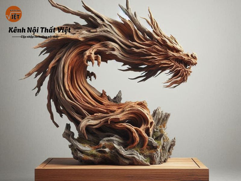 Hình ảnh tượng rồng phong thủy kiểu nghệ thuật