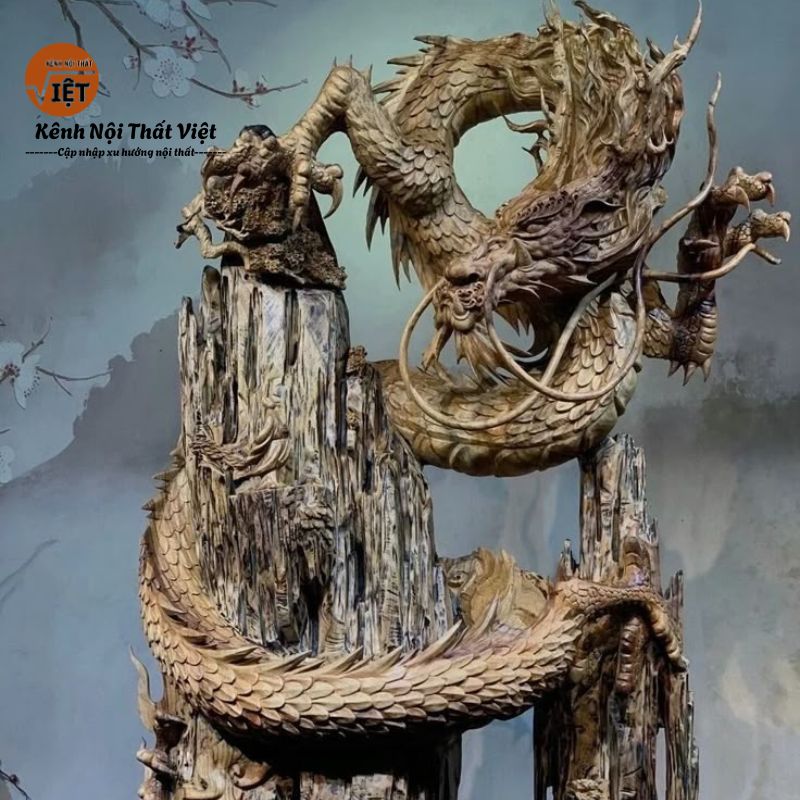 Hình ảnh tượng rồng quấntrong phong thủy