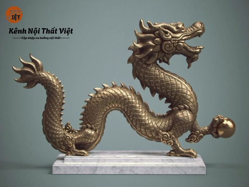 Hình ảnh tượng rồng bằng đồng